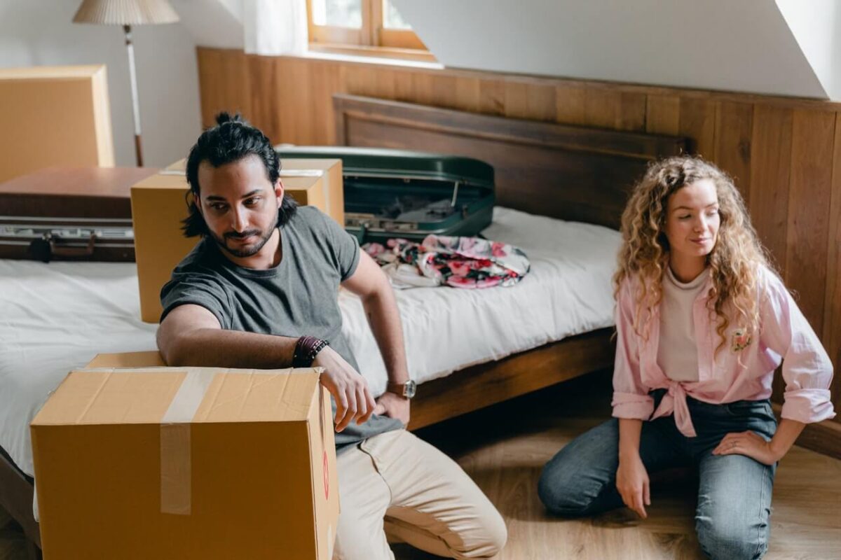 Couple separated under one roof